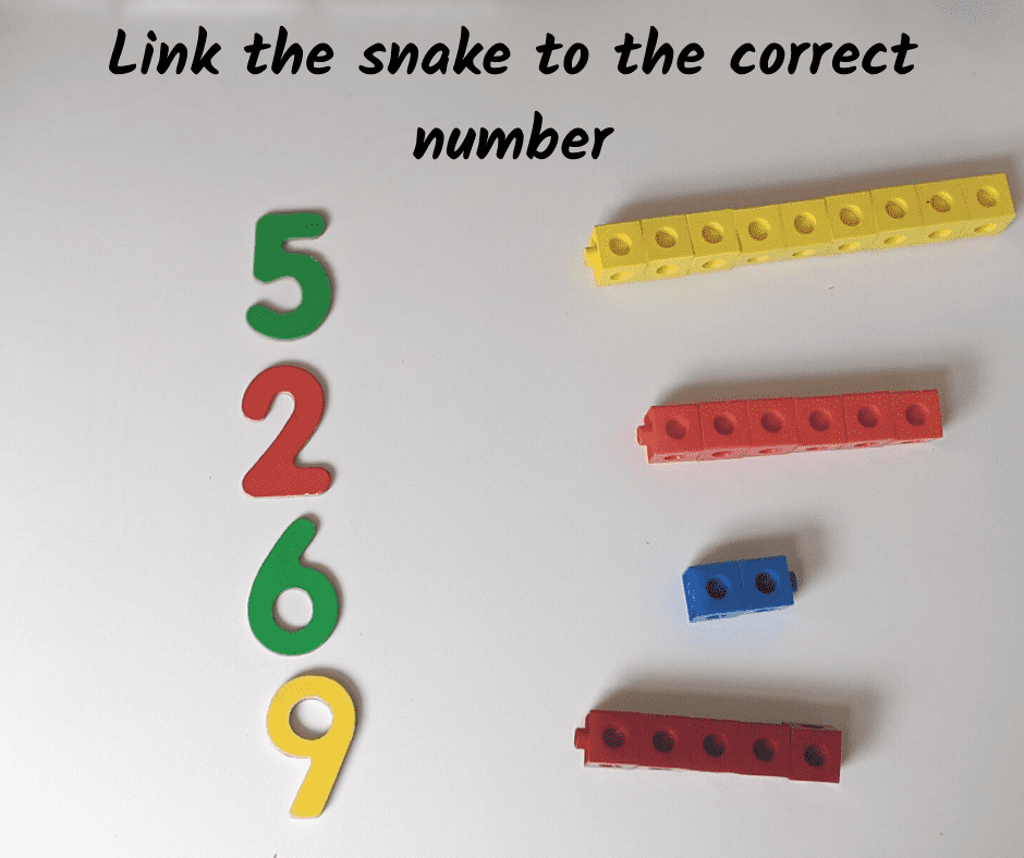 links snake to number