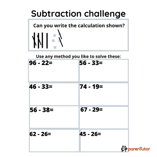 Adding and subtracting double digit numbers parentutor co uk