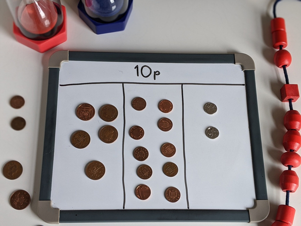 featured image thumbnail for post Recognising coins and values combinations to total 10p